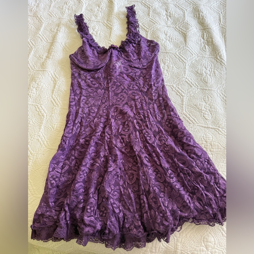 Purple Lace Chemise
